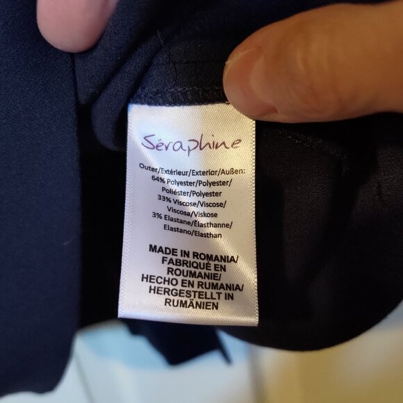 Seraphine NWT navy blue maternity shift dress - US 2 / UK 6 - Picture 5 of 6